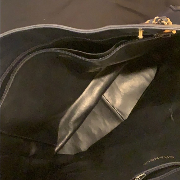 Chanel Navy Quilted Tote Handbag - Picture 8 of 16